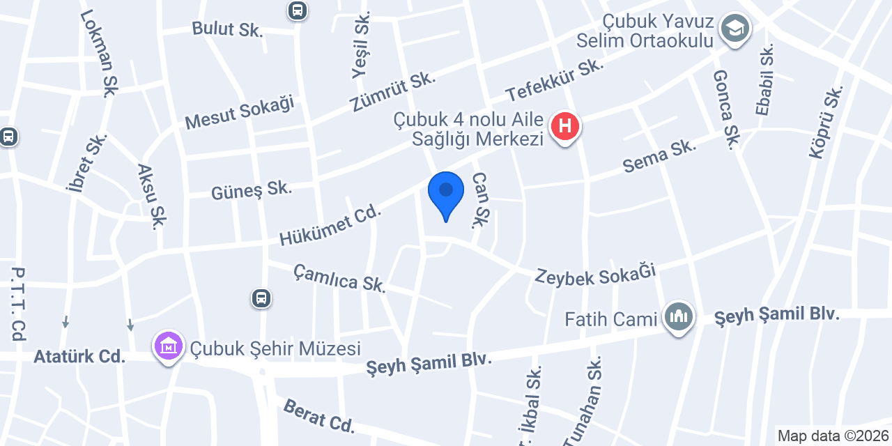 çubuk taksisi konumu