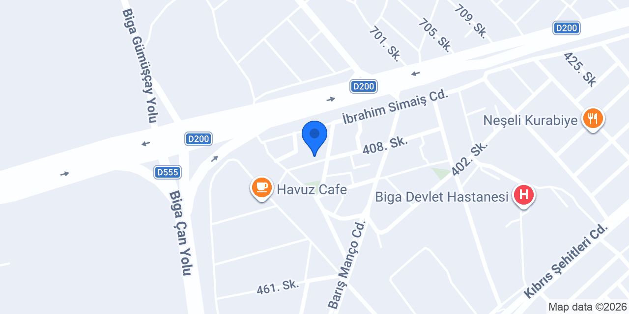 Çağla Aile Çay Bahçesi konumu