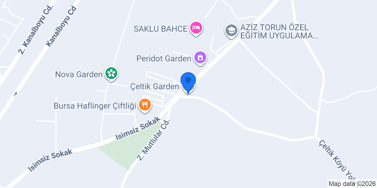 Çeltik Garden konumu