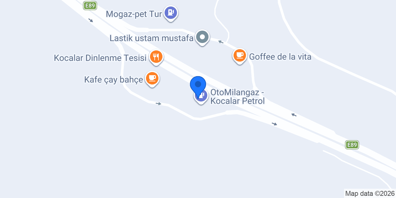 Kocalar Lastik konumu