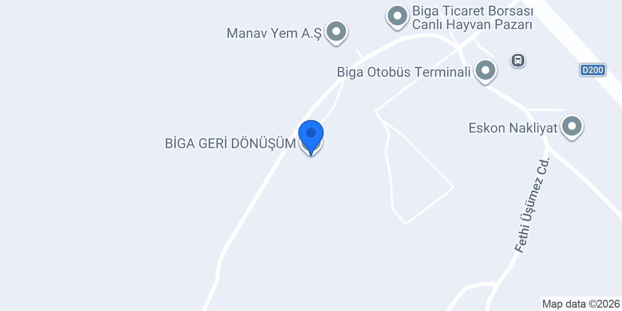 BİGA GERİ DÖNÜŞÜM konumu