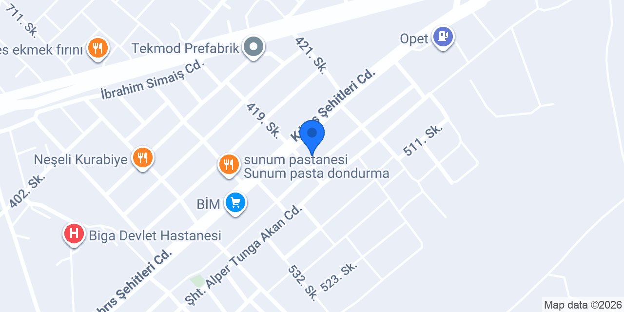 Petra Veteriner Kliniği konumu