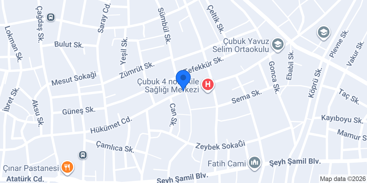 Çubuk Taksi 06 konumu