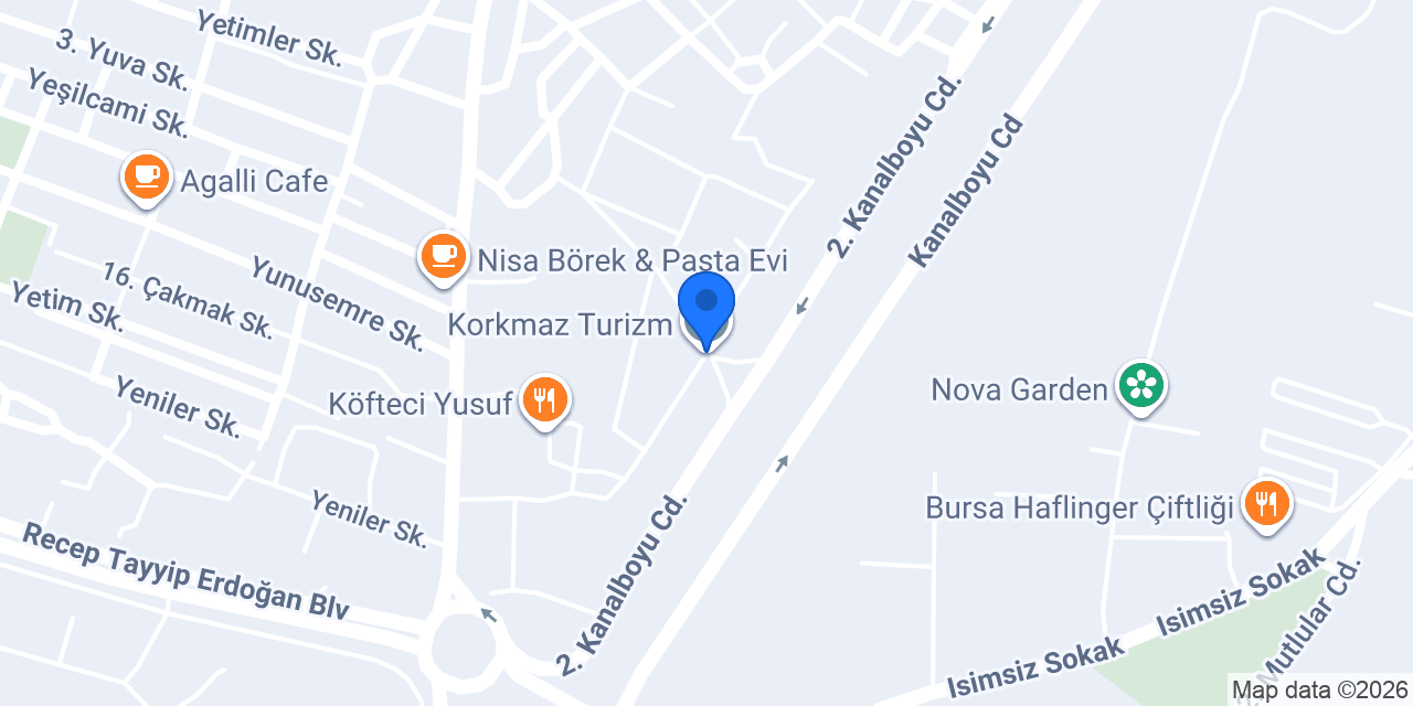 Korkmaz Turizm konumu