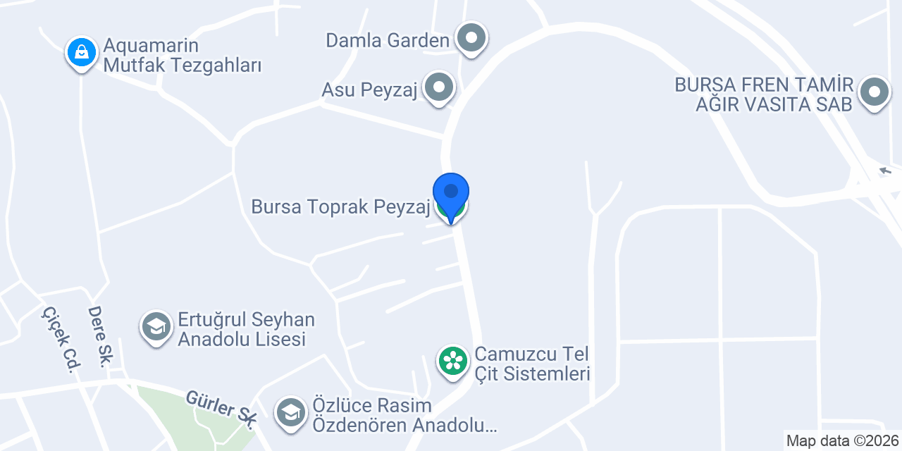 Bursa Toprak Peyzaj konumu