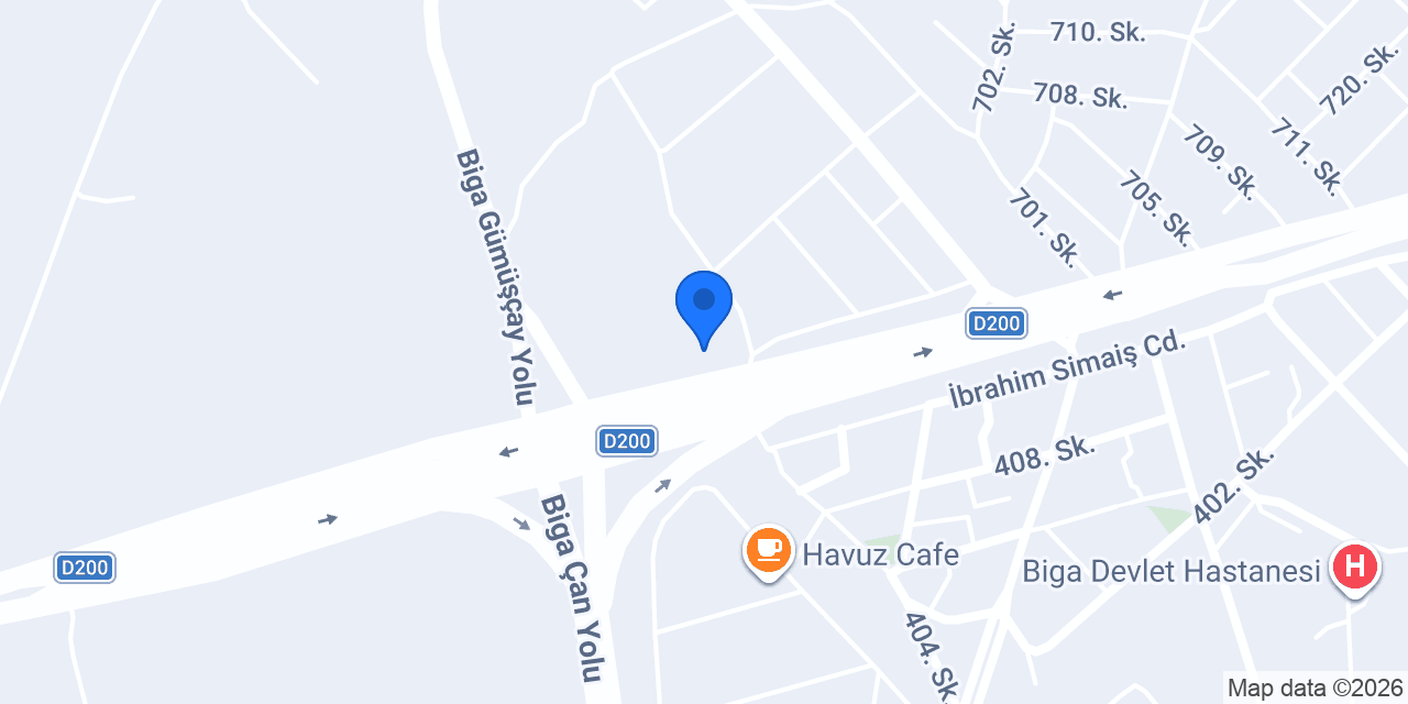 Biga Oto Lastik konumu