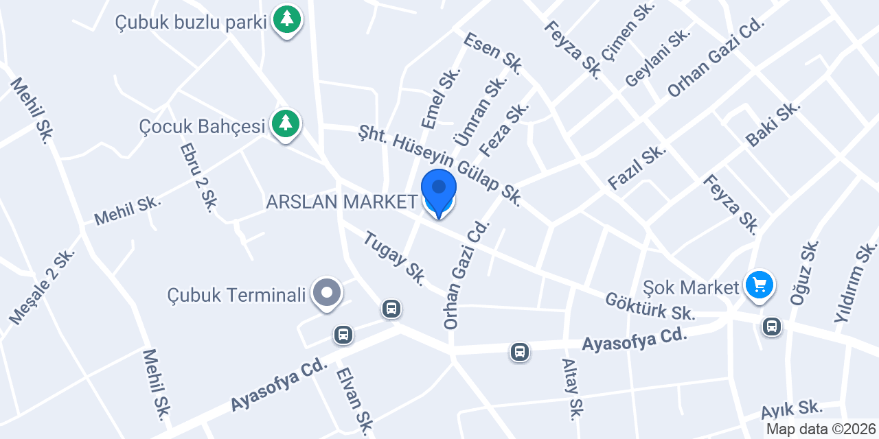 ARSLAN MARKET konumu