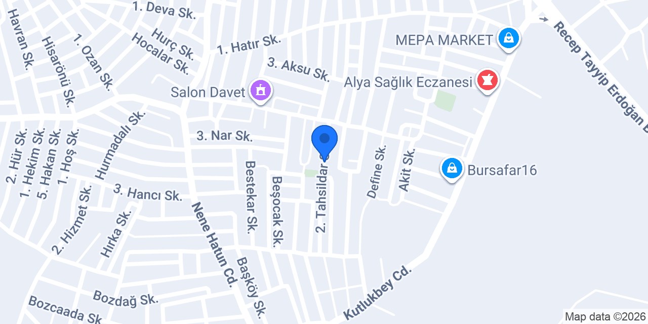 Bursa Kuruluş Nakliyat konumu