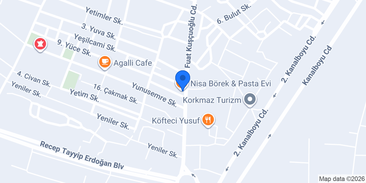Nisa Börek & Pasta Evi konumu