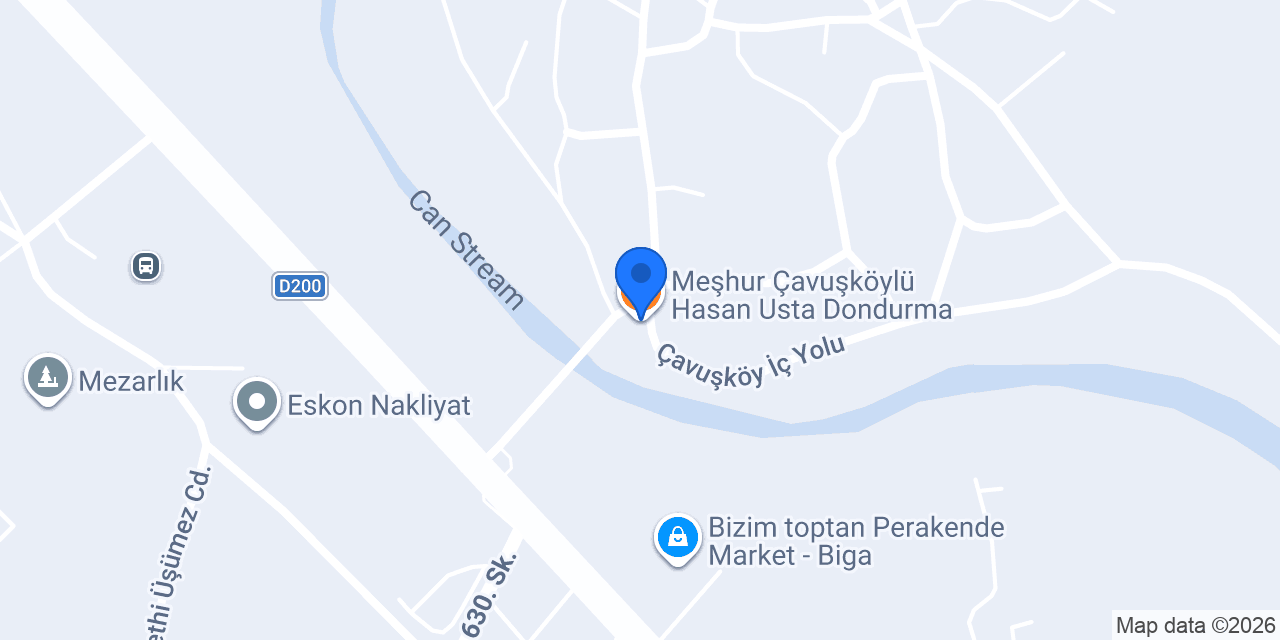 Meşhur Çavuşköylü Hasan Usta Dondurma konumu