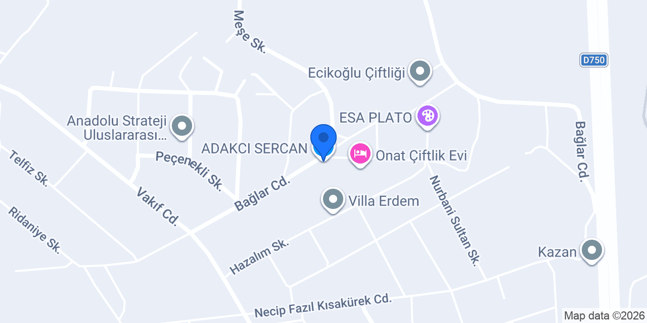 ADAKCI SERCAN konumu