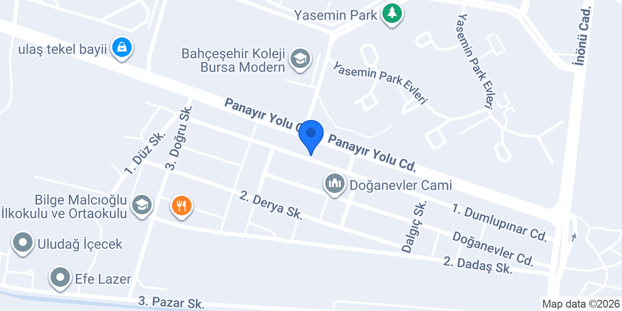 Opus Sanat Bursa konumu