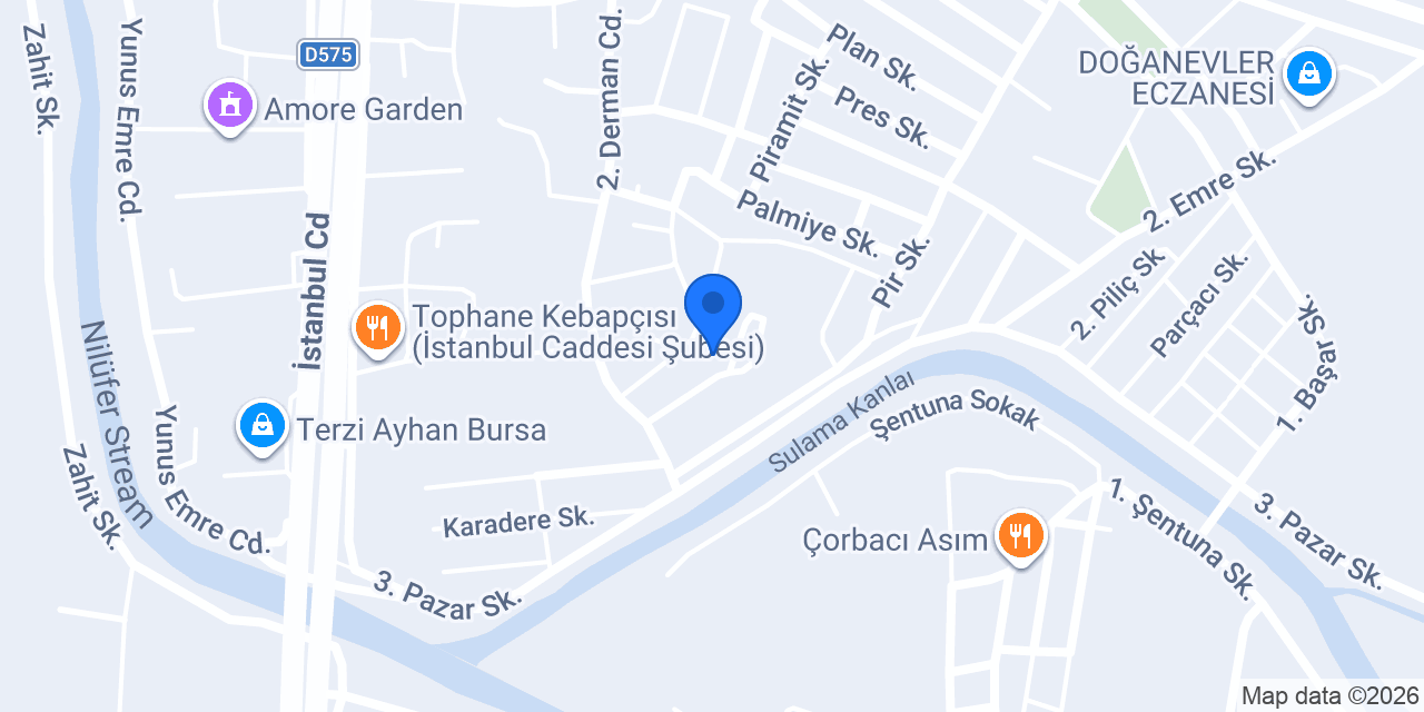 Saklıköy Çay Bahçesi konumu