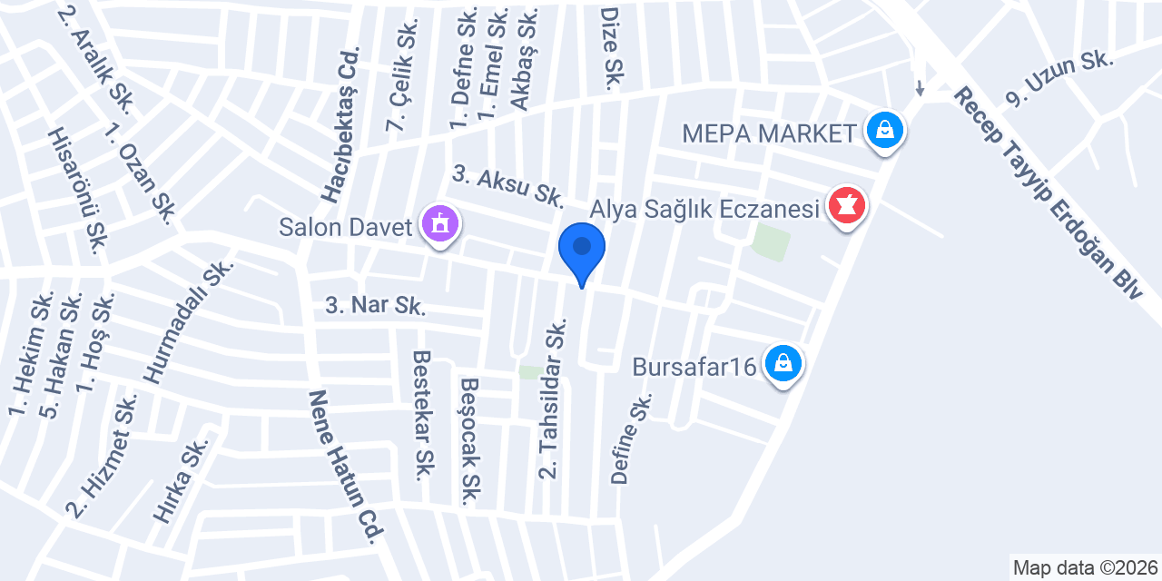 İÇÖZ DESIGN MOBİLYA VE DEKORASYON konumu