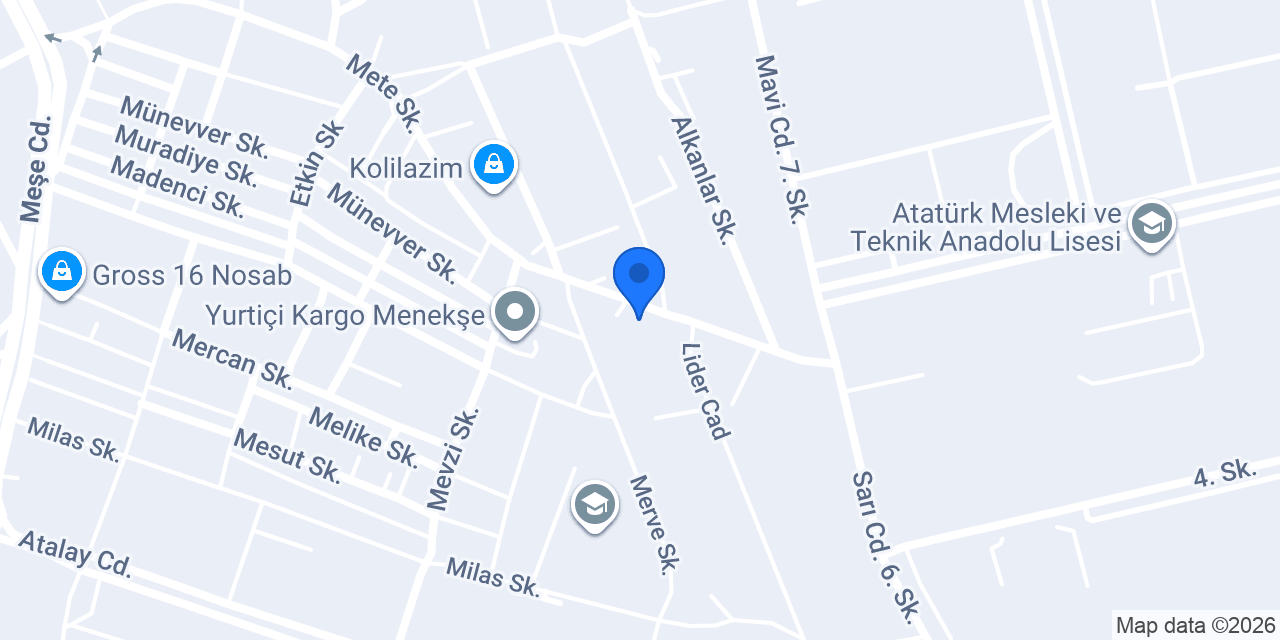 ERK YEMEK SANAYİ konumu