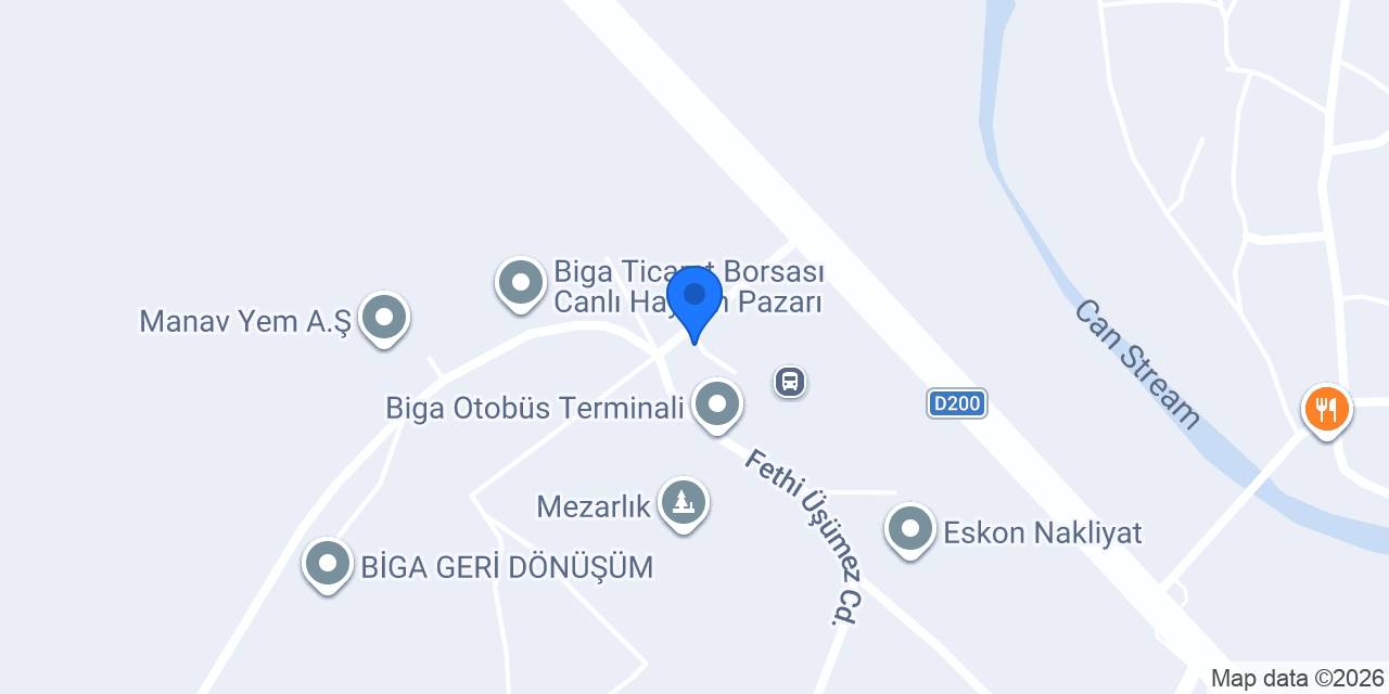 BİGA OTOGAR TAKSİ konumu