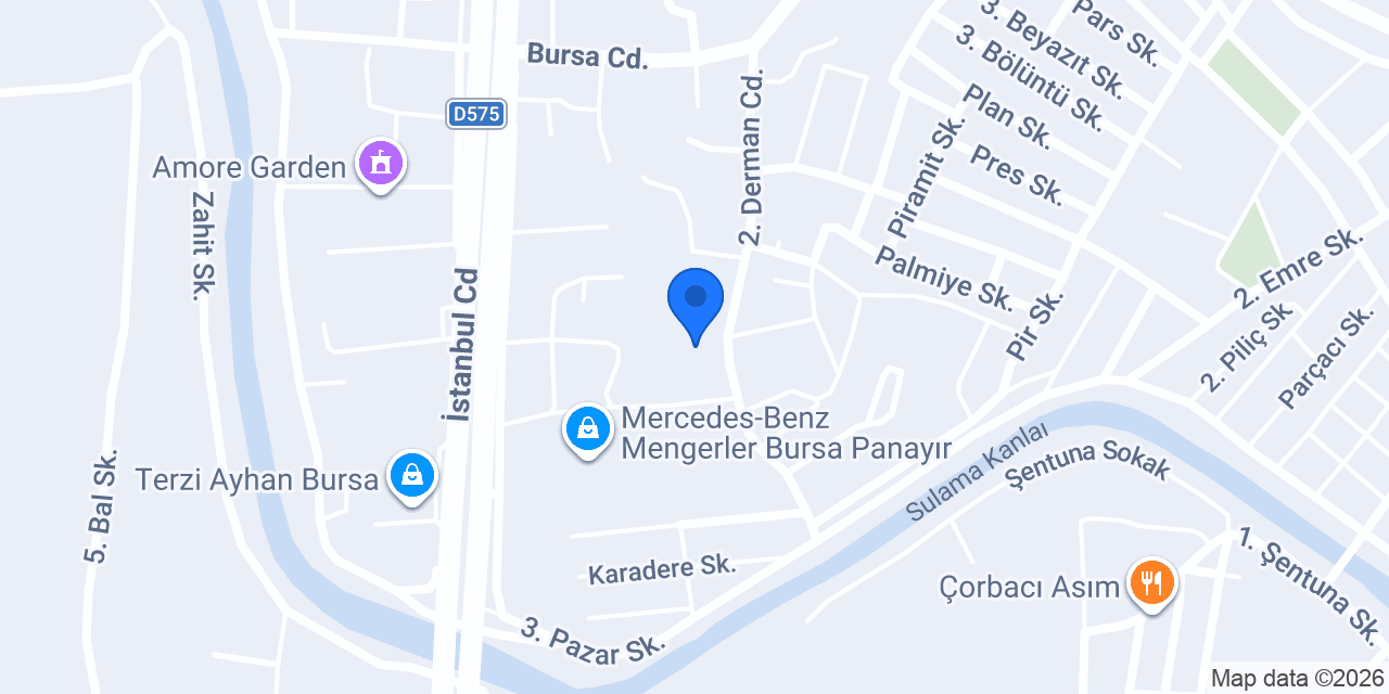 Erg Tasarım - Erg Mobilya konumu