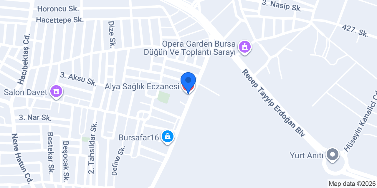 Alya Sağlık Eczanesi konumu