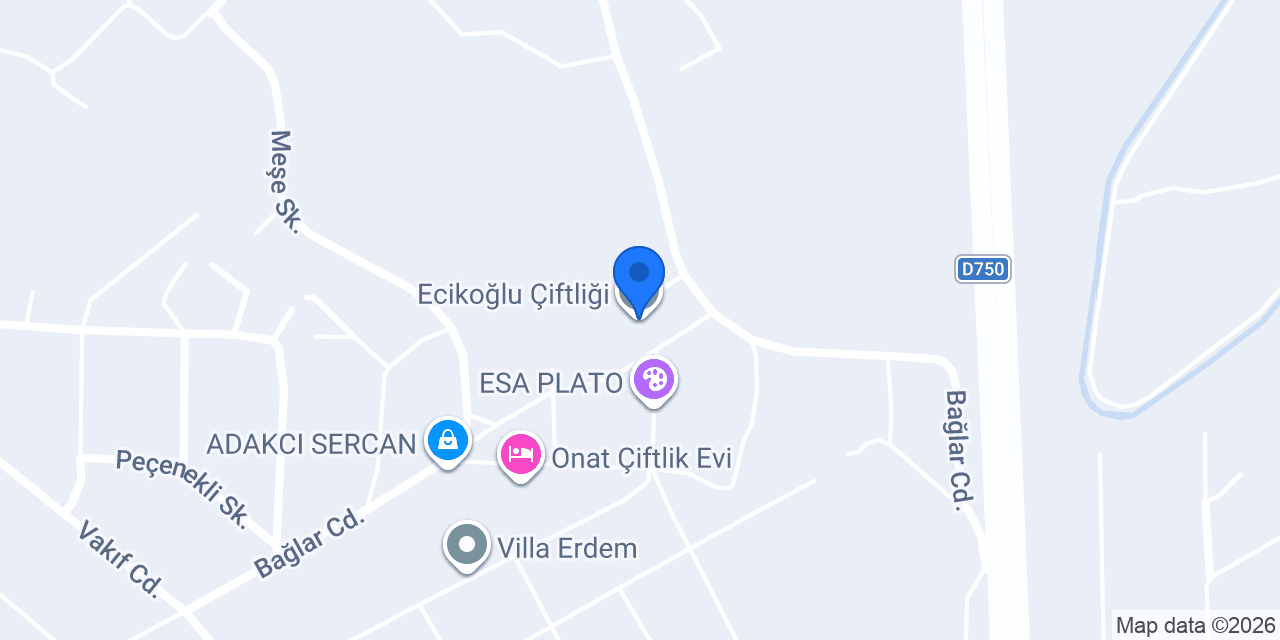 Ecikoğlu Çiftliği konumu