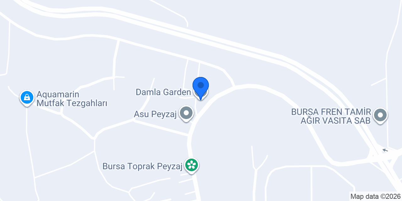 Damla Garden konumu