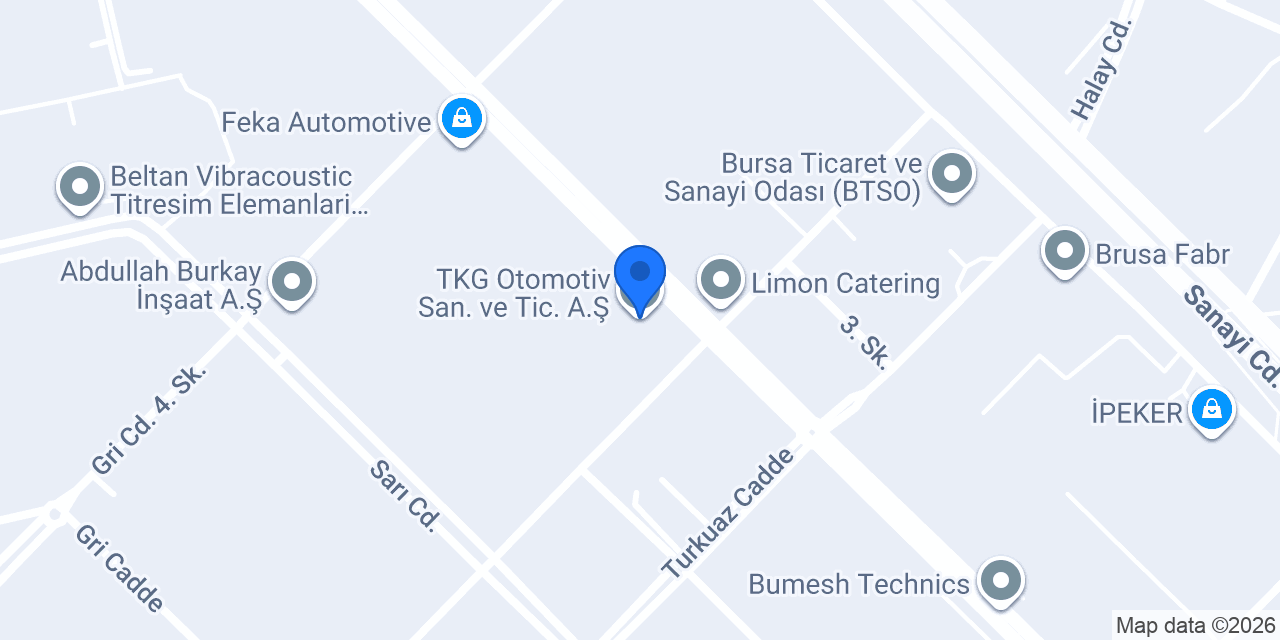 TKG Otomotiv San. ve Tic. A.Ş. konumu