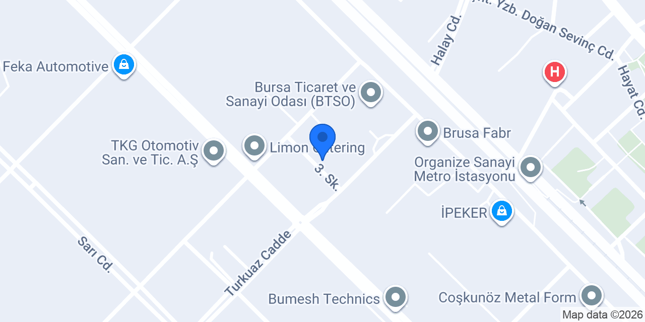 Ptt Organize Sanayi Şubesi konumu
