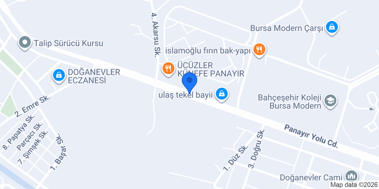 İsos Döner Panayır konumu