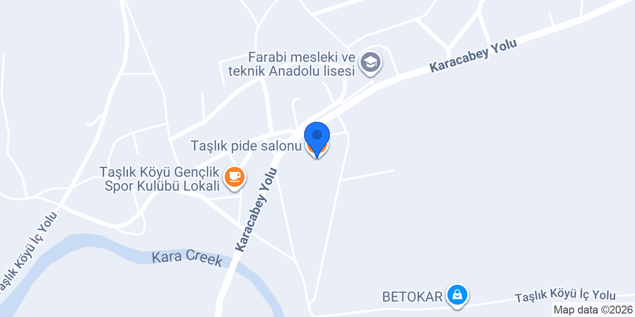 Taşlık pide salonu konumu