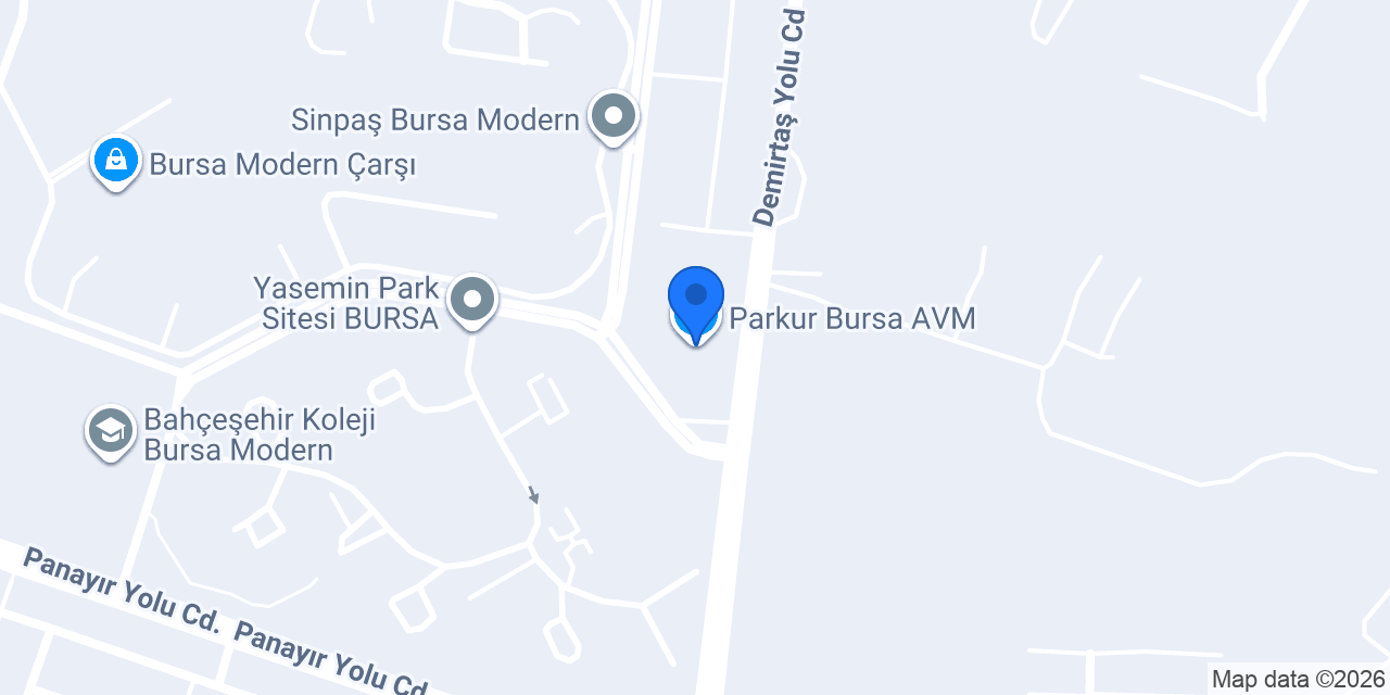 Parkur Bursa AVM konumu