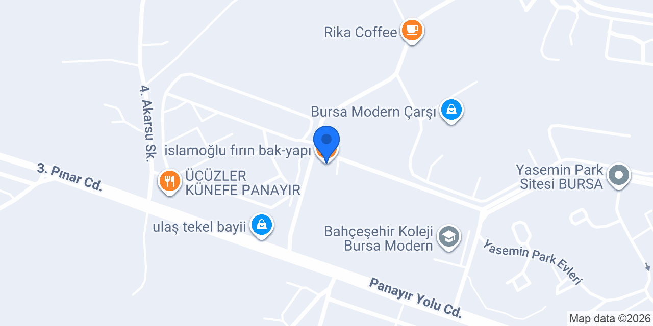 islamoğlu fırın bak-yapı konumu