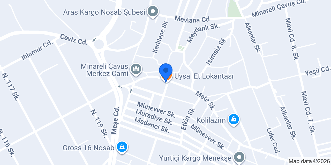 Uysal Et Lokantası konumu