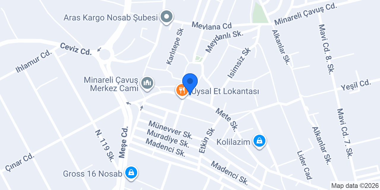 Çavuş Karadeniz Pide Salonu konumu