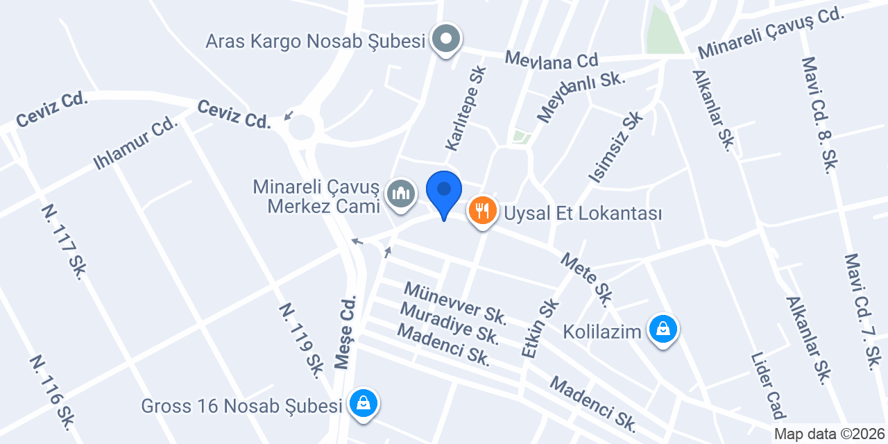 Gökçe Market konumu
