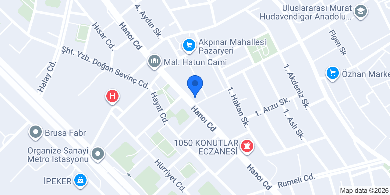 Özgür Akpınar Diş Hekimi konumu