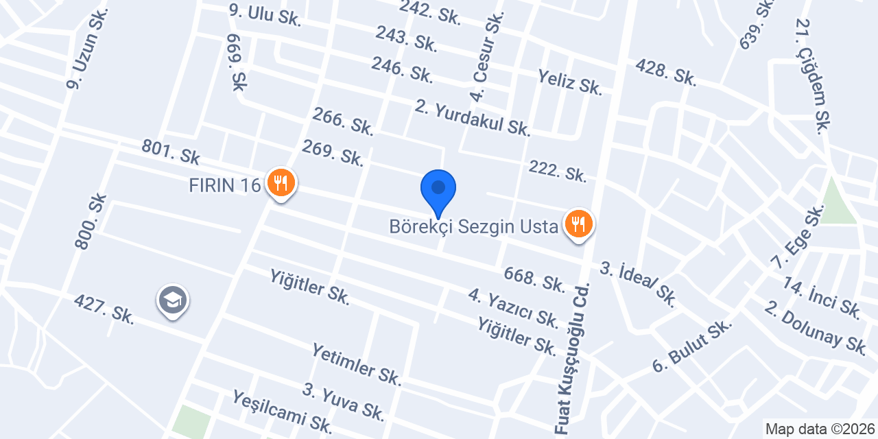 İnceler Yapı Mimarlık konumu