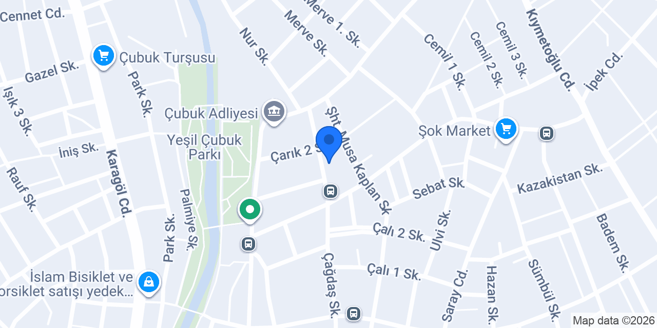 Çubuk Şefim Çiğ Köfte konumu