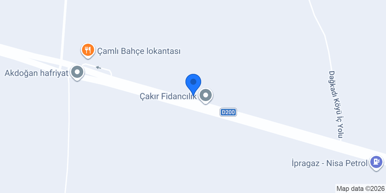 Çakır Fidancılık konumu