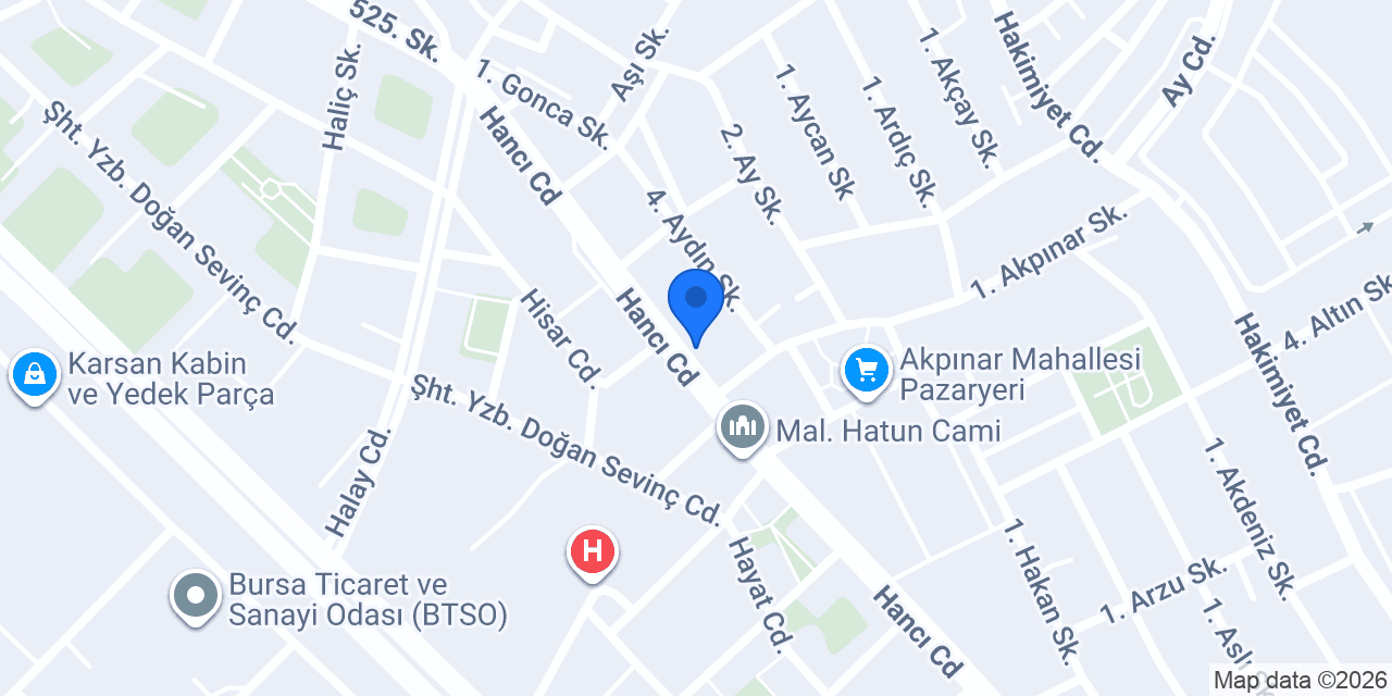A-Kare Mühendislik konumu