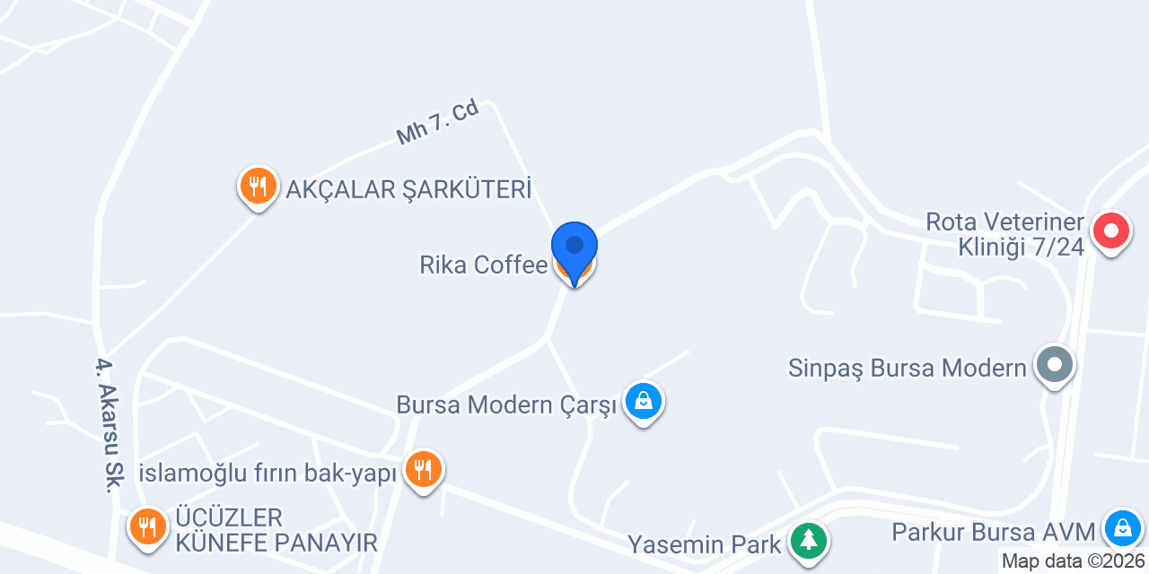 Rika Coffee konumu