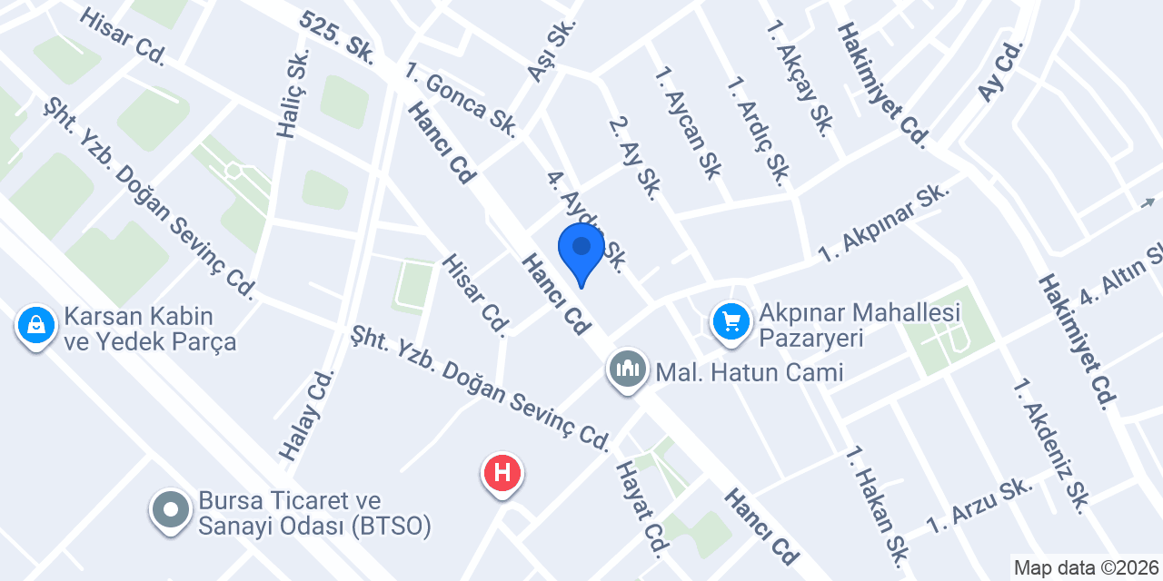 Çotanak Lokantası konumu