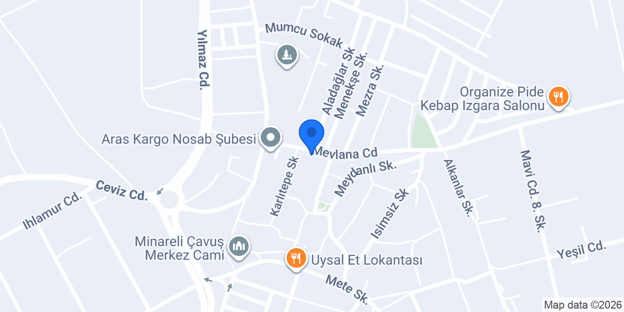 Çetin Tesisat Yapı konumu