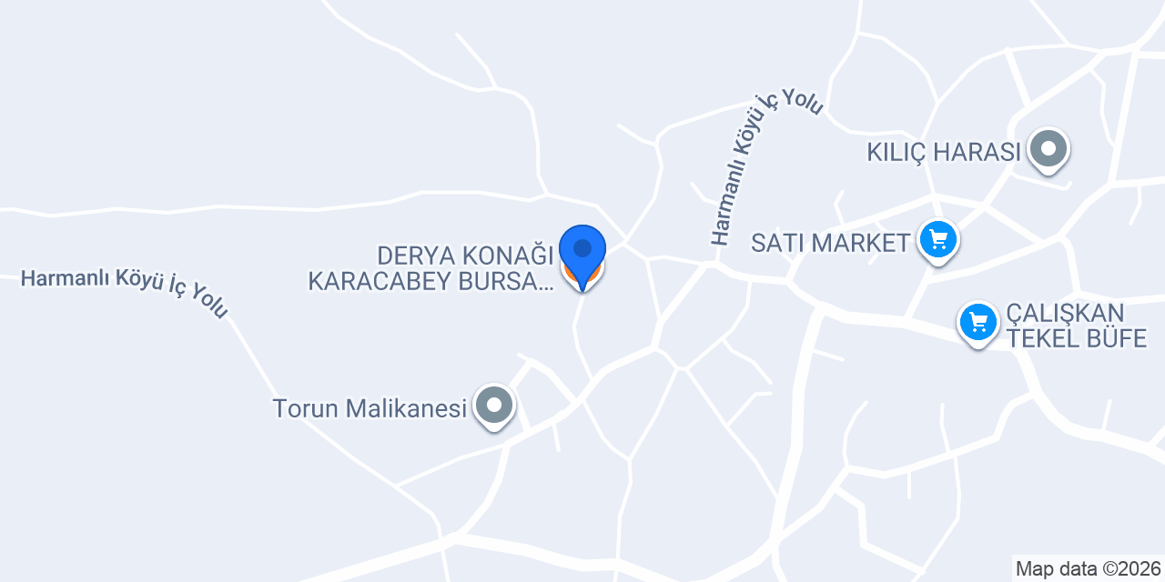 DERYA KONAĞI KARACABEY BURSA TÜRKİYE konumu