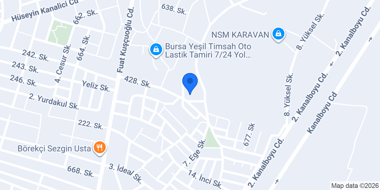 Özel Güneş anaokulu konumu