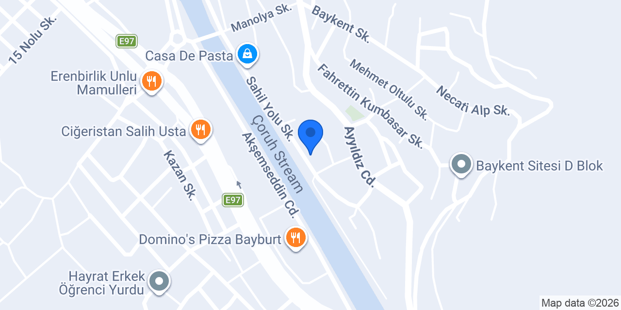 BAYBURT LAMİA APART konumu