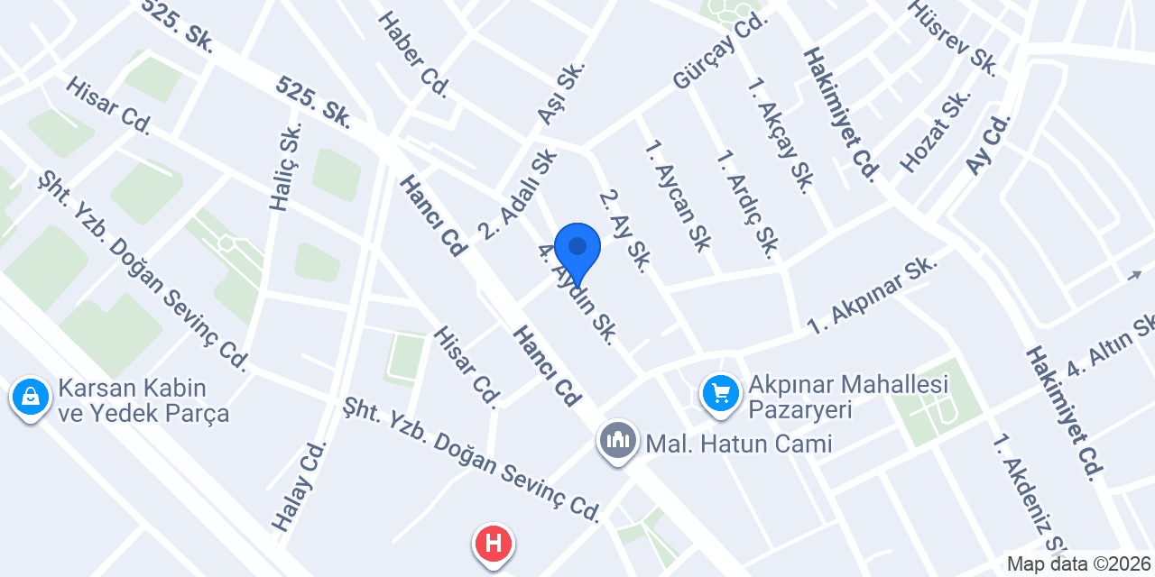 Karabacak Oto Anahtar konumu