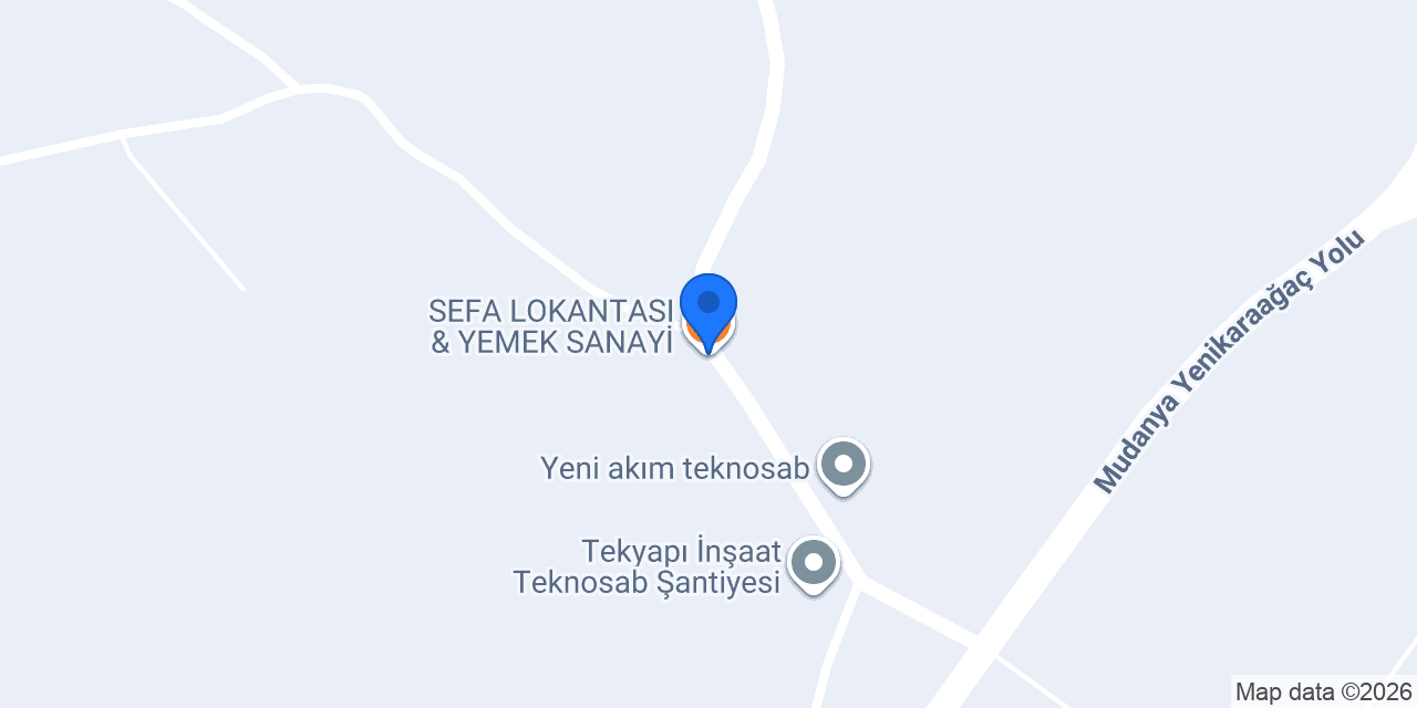 SEFA LOKANTASI & YEMEK SANAYİ konumu