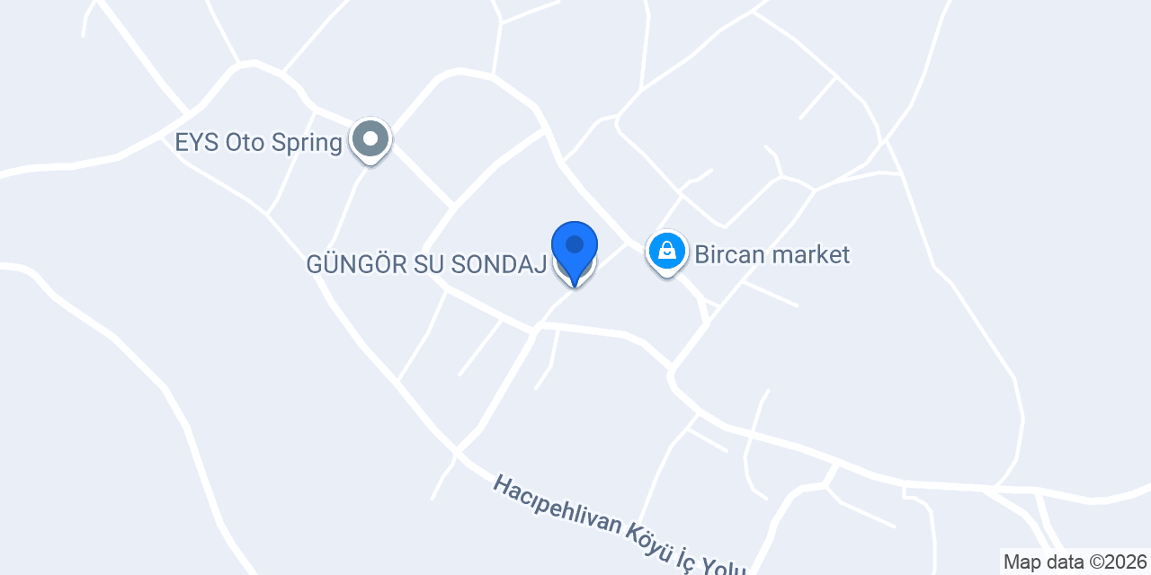 GÜNGÖR SU SONDAJ konumu