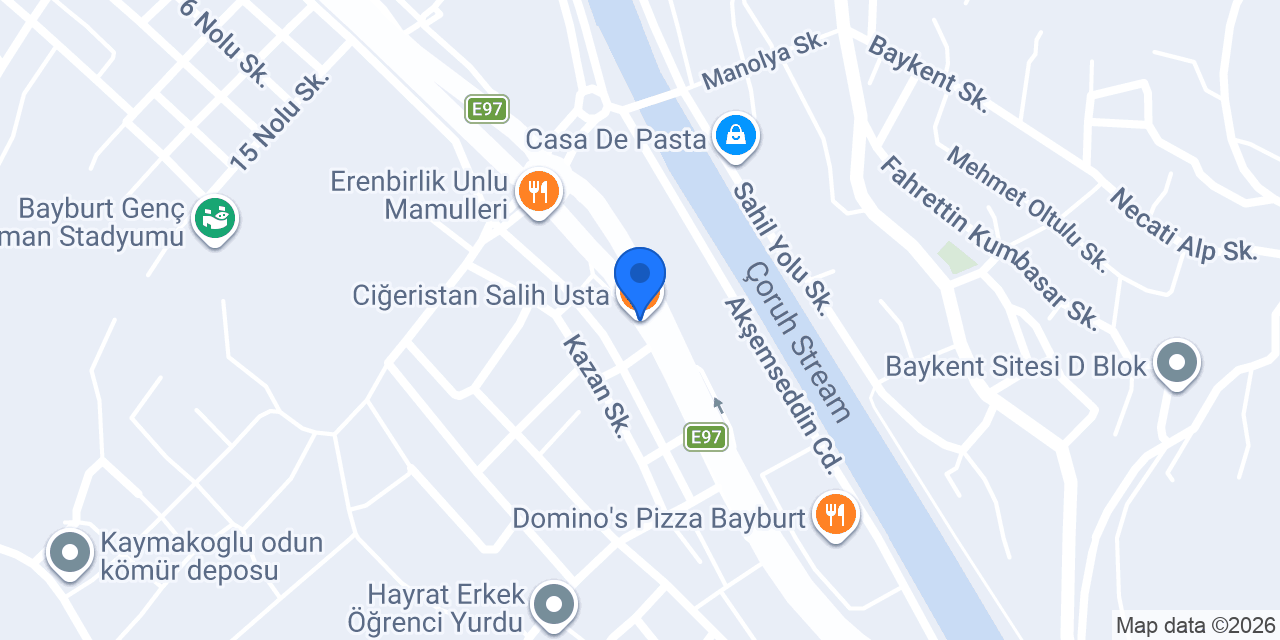 Ciğeristan Salih Usta konumu