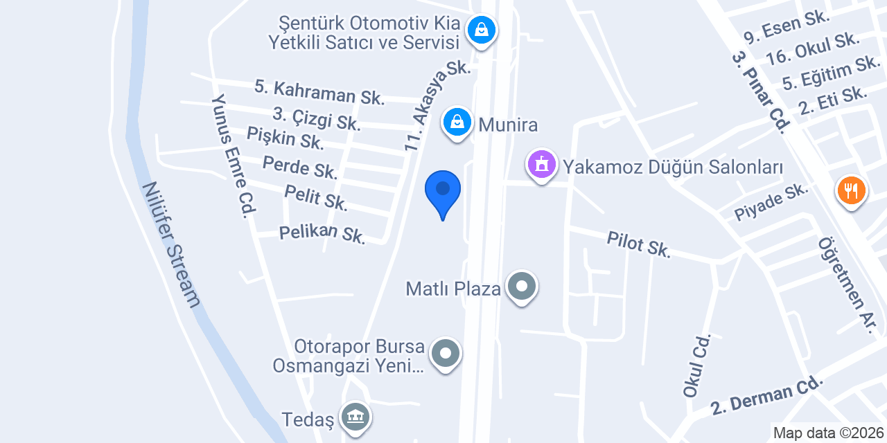 Türkiye Finans Demirtaş Şubesi konumu