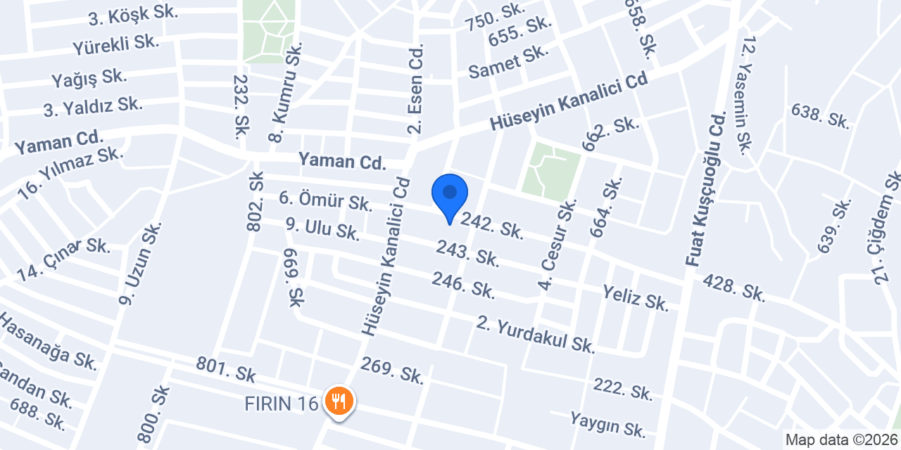 Saranda Çiçekçilik konumu